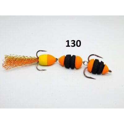 Mandula cu striatii model 130 3 segmenti 3 culori portocaliu/negru/galben
