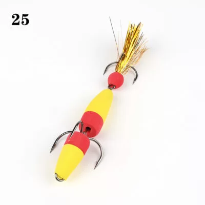 Mandula L 9cm, galben/rosu model 25