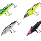 set 4 voblere 3 segmente plopper cu elice
